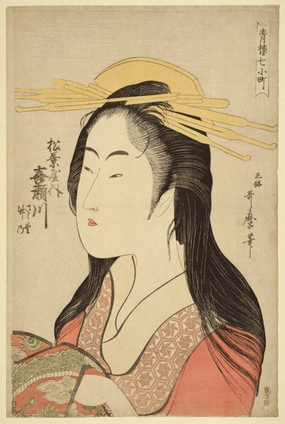 Porträt von Kisegawa von Matsubaya, ca. 1796 von Kitagawa Utamaro